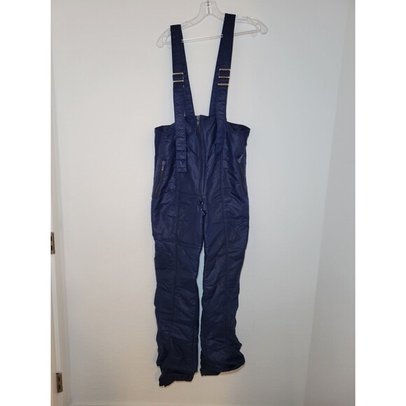 Vintage McGregor Sportswear Snow Pants Overalls Mens M 50 Navy Blue Adjustable‎ - Picture 1 of 9